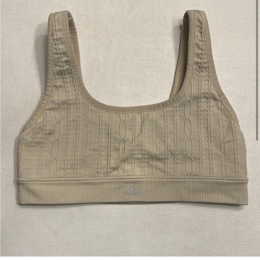 Alo Yoga Seamless Cableknit Bra - Picture 2 of 5